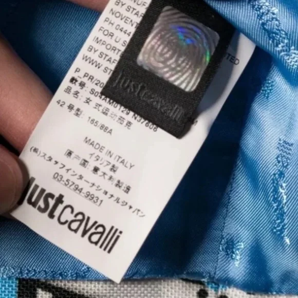 Roberto Cavalli - Just Cavalli "Class" Leaf Print Bomber Size: IT 40(US 4/6) - Picture 9 of 11